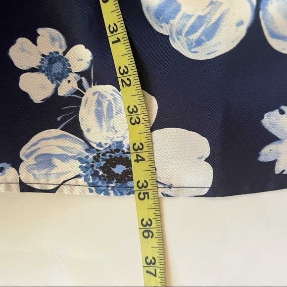 B. Darlin Spaghetti Strap Lace Bra-Back Floral Print Satin Fit-and-Flare Dress - Picture 9 of 10